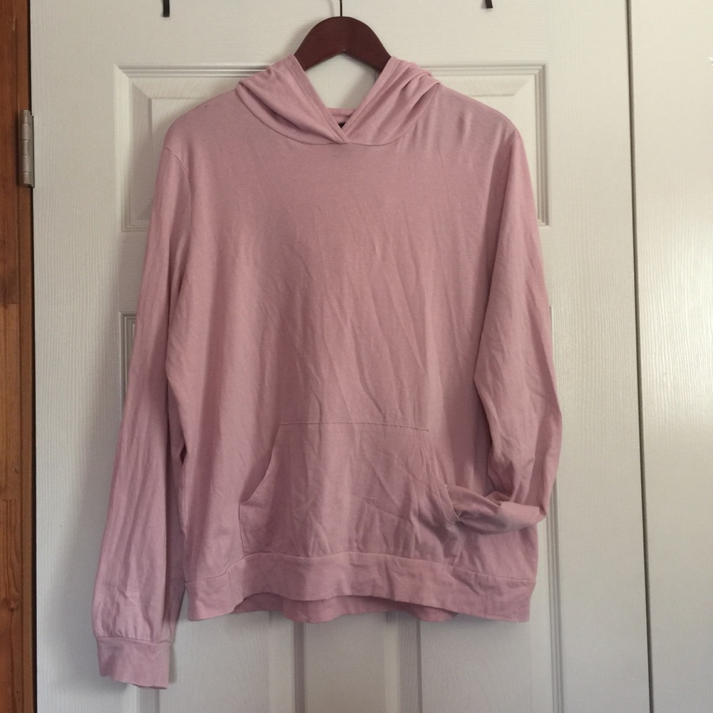 Forever 21 dusty rose cropped hoodie
